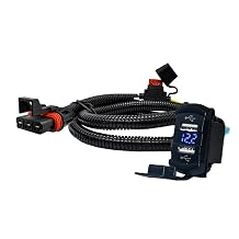 OZ-USA Power Bus Bar Plug with Dual USB Port Charger Compatible with Polaris RZR Pro Ranger Crew XP (Rectangle + Voltmeter)