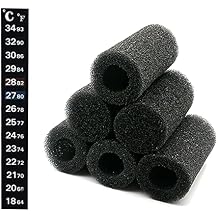 6 PCS Pre-Filter Sponge Aquarium Foam Sponge Roll Intake Filter Cover for Fish Tank Large