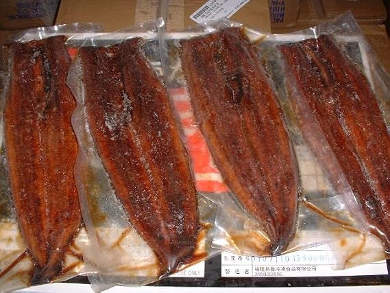 Frozen Unagi BBQ Eel, Pre-cooked Marinated Fresh Water Eel, Avg 22 lb Case, Authentic Japanese Cuisine, Ready-to-Serve, Ideal for Sushi, Rice Bowls, and Gourmet Dishes