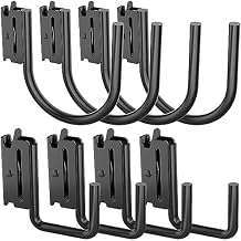 8 PCS Heavy Duty E Track J Hooks,Semi-Trucks Trailer Hang Tools with 2" and 4", E Track X Track Steel Hanger Spring Fitting E Track Accessories for Enclosed Trailer, Cargo Van,Semi-Trucks Trailer