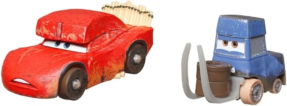 Disney Pixar Cars Cave Lightning McQueen and Pitstoposaurus Diecast 2 Pack Cars