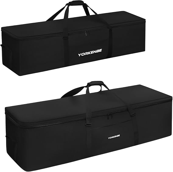 Heavy Duty Extra Large Duffel Bag, Water Resistant Sports Equipment Bag with Upgrade Zipper, Tent Bag Replacement with Large Mouth and Padded Handles