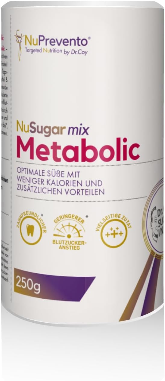 NuPrevento SweetMix Metabolic - Sugar Blend - Sugar Replacement - 250g Can
