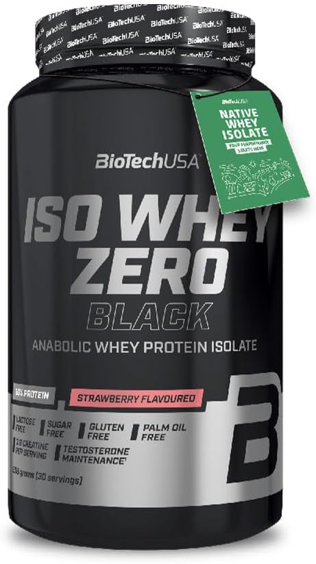 BioTechUSA Iso Whey Zero Black, Strawberry - 908g