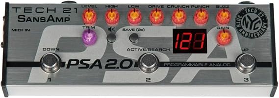 Tech 21 SansAmp PSA 2.0 Programmable Instrument Preamp Pedal