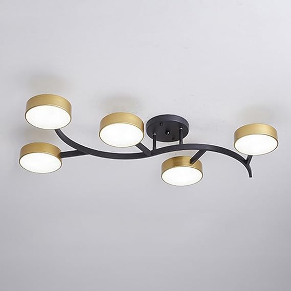 Simple Bedroom Light,Modern Creative Chandelier,Room Light,Living Room Lamps,Ceiling Light Fixture,Modern Ceiling Lights for Living Room Bedroom Kitchen/Gold/7 Heads/D/5 Heads/D/5 Heads