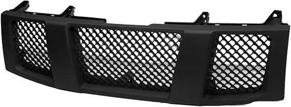 R&L Racing Front Grill Cover Compatible with 2004-2007 Nissan Titan/Armada | Matte Black JDM Sport Mesh Style Front Bumper Grille Guard | Front Grille Mesh Guard