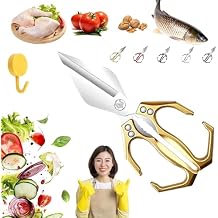 Heavy Duty Kitchen Shears, Multifunctional Heavy-Duty Kitchen Shears, Japanese Cooking Shearss for Chicken, Meat, Seafood Cutting