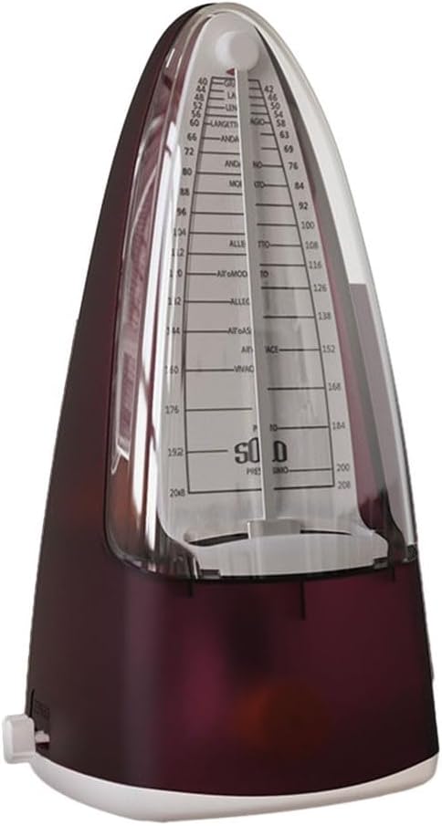 Vintage Tower Mechanical Metronome for Guitar, Bass and Violin Enhance Your Music Timing (J)