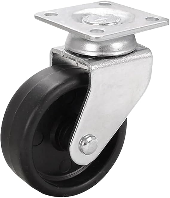 Badem10 Furniture Office Sofa Wheel Screw Load Transport Shopping Cart Table Wheel 50 MM x 20 mm Black
