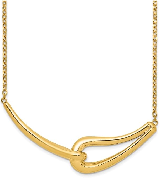 Jewels By Lux 14k Yellow Gold Polished Fancy Necklace