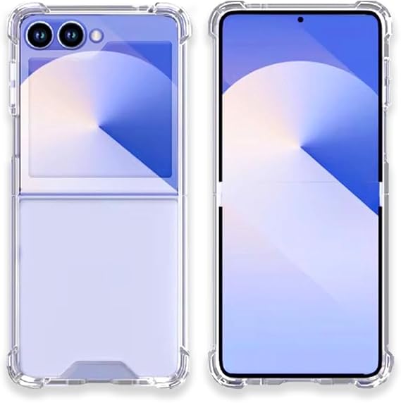 Fenzer Only Designed for Samsung Galaxy Z Flip 7 Flip7 Case Full Body Protective Phone Case for Galaxy Z Flip 7 Flip7 (2025) - Clear