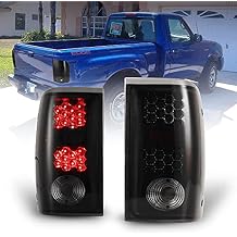 WOLFSTORM LED Tail Light Fit for 2001-2005 Ford Ranger, 2001-2005 Ford Ranger LED Tail Lights Replacement(Black Smoke Lens)
