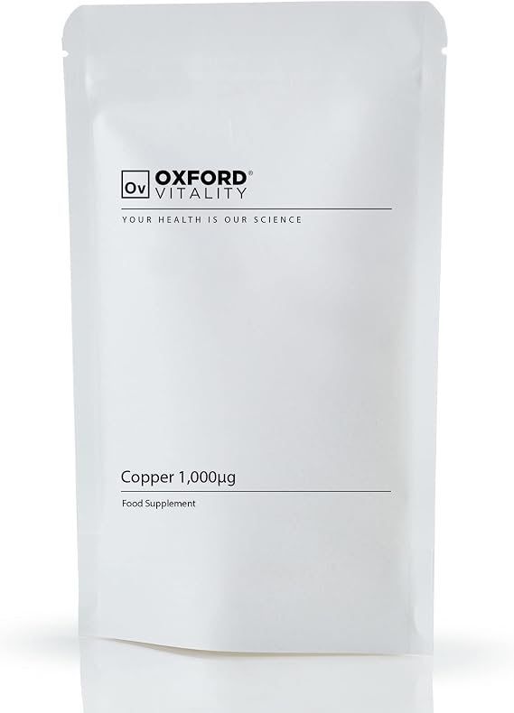 Copper Supplements | 1mg Tablets for General Health and Well Being | Oxford Vitality