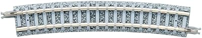 Tomytec 018650 4 Curved Tracks in Gravel Bettung 15 Degrees