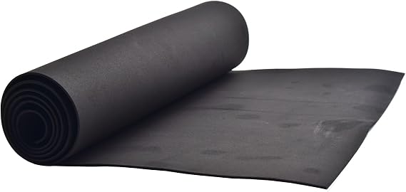 EVA Foam Roll | High Density 85kg/m3 | 2mm Thick | 48"x14" | Ideal for Cosplay, Crafts, DIY Projects (Black 1pcs)