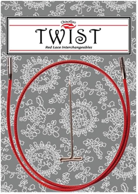ChiaoGoo Twist RED Interchangeable Cable 75 cm Mini Join 1 piece
