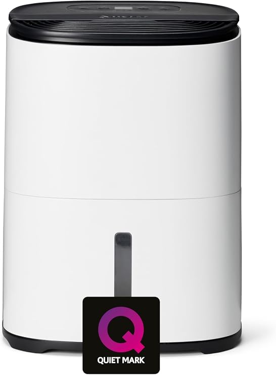 MeacoDry Arete® One 6L Charcoal Dehumidifier & Air Purifier | Compact, Quiet 32dB, Ideal Bedroom Dehumidifier for Small Rooms & Flats, H13 HEPA, Smart, Night & Laundry Modes, 1.8L Tank