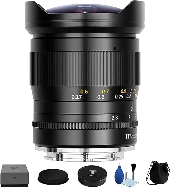 TTArtisan 11mm F2.8 Full Frame Fisheye Wide Angle Large Aperture Fixed Focus Manual Focus Lens for L Mount Camera