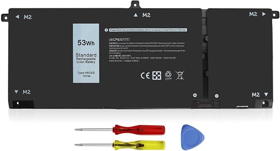 H5CKD 53Wh Battery Replacement for Dell Inspiron 5300 5301 5401 5402 5408 | 5409 5501 5502 5508 5509,Inspiron 5400 5406 7405 7300 7306 7500 7506 2-in-1 Silver Latitude 3410 3510 Vostro 5502 15V