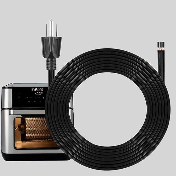 Zonefly Original Power Cord Compatible for Instant Pot Vortex Air Fryer Power Wire for 4/6/10 Quart COSORI, Ultrean, COMFEE, Dash, Ninja Air Plus/Pro/Oven Replacement Cord Special Parallel Cable