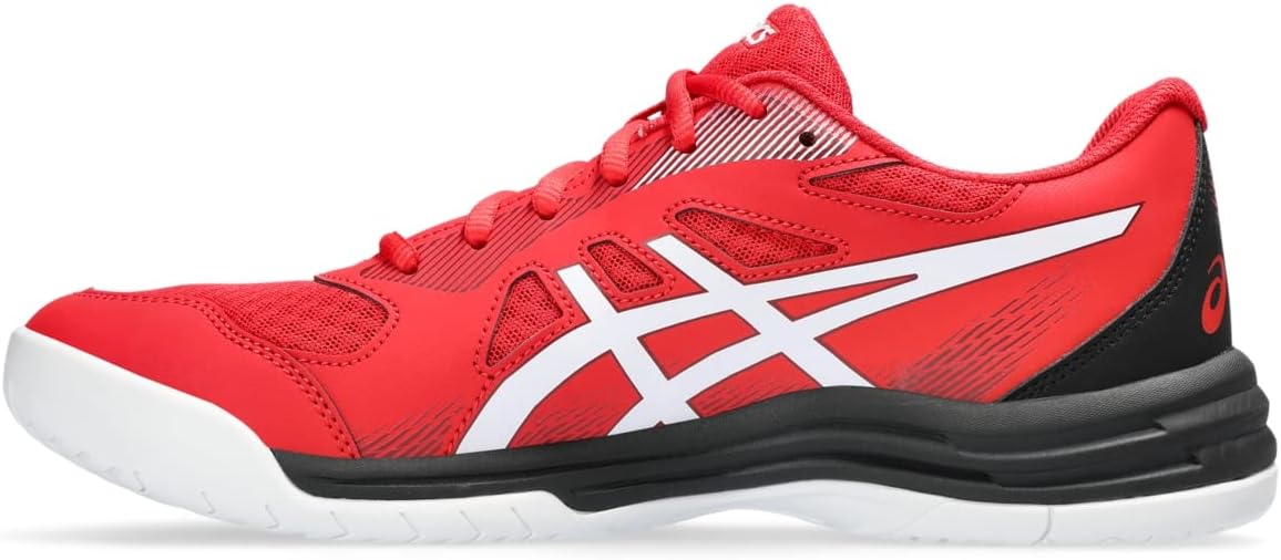 ASICS Men's Upcourt 5 Volleyball Shoes, 12, Classic RED/Beet Juice
