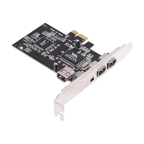 Cablecc 400Mbps PCI-E 1X 4X 16X to 4 Ports Firewire 400 Capture Card IEEE 1394a PCI Express Card 6Pin and 4Pin IEEE-1394 Adapter