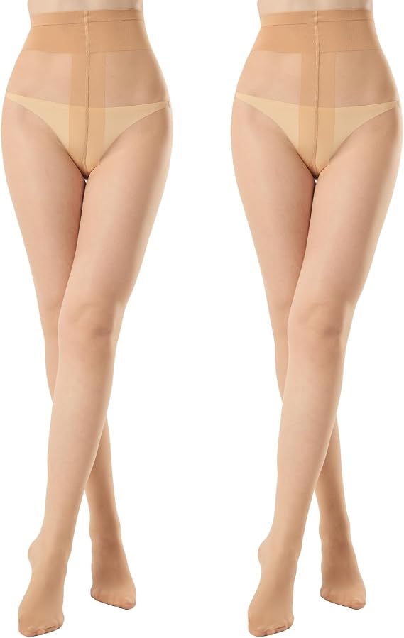 Rip Resistant Tights for Women High Waist Sheer Tights 10 Denier