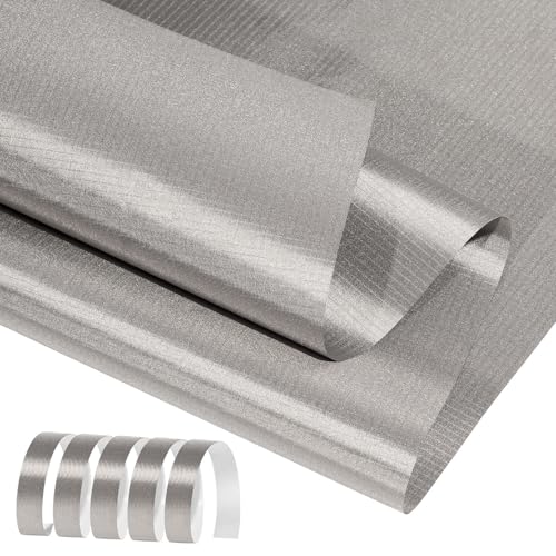Faraday Fabric 43 x 87 158 L Tape, Military Grade Faraday Cloth for Shielding RFID, EMP, EMF, EMI, 5G, WiFi, Bluetooth, GPS, Prevents Radiation and electromagnetic Interference.