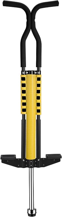 Pogo Sticks for Kids 7+ Adult Pogo Sticks, Pro Master Pogo Sticks, Funny Toys, Jump Poles Small Double Pole Yellow