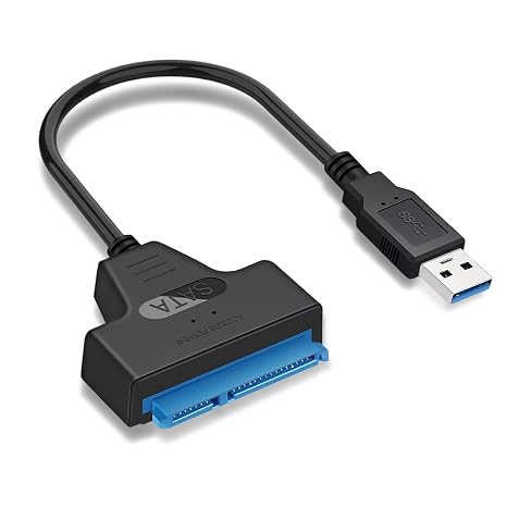 HDXH 1Pcs USB 3.0 to SATA Cable Adapter,sata to usb,Connector Lead Cable SATA III,usb to sata adapter,Recovery High-Speed Data Transfer Sata Cable