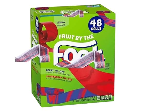 Berry and Strawberry Variety Fruit Rolls. (48 Count (1 Pack))