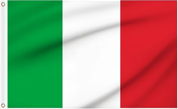 Italy Flags 5ft x 3ft, Large Italian Flags with Brass Eyelets for Eurovision Party Decorations Football Games Sports Events Outdoor