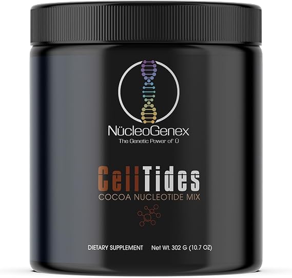 CellTides Cocoa Flavor - Nucleotide-Based Nutritional Supplement for Enhanced Cellular Health - Supports Digestive Health, Nutrient Absorption, and Microflora Growth - Net Wt. 302g