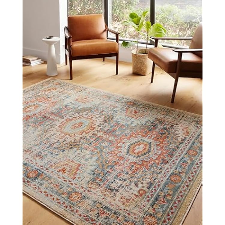 Loloi Jocelyn Collection JOC-03 MistMulti 7-10 x 10 .38 Thick Area Rug