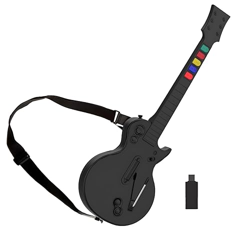DOYO PC Guitar Hero Controller, Wireless PS3/PC Guitar Hero with Dongle