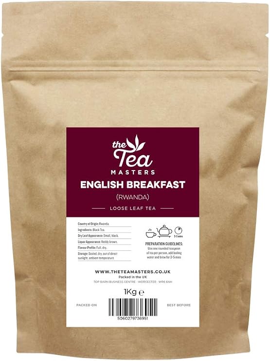 The Tea Masters Loose Leaf Tea - English Breakfast - Rwanda (1x1kg)