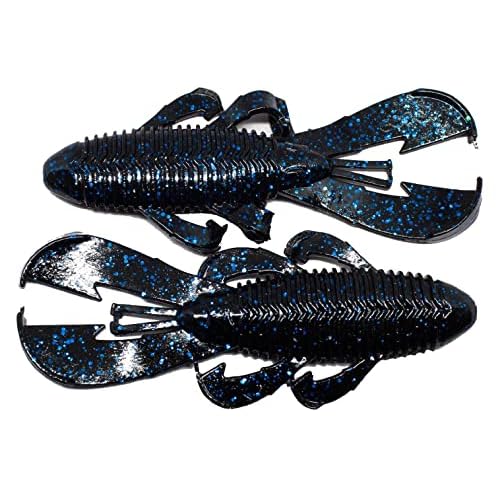 Googan Baits GBB-BLB Bandito Bug 4, Black Blue Flake, Multi, One Size