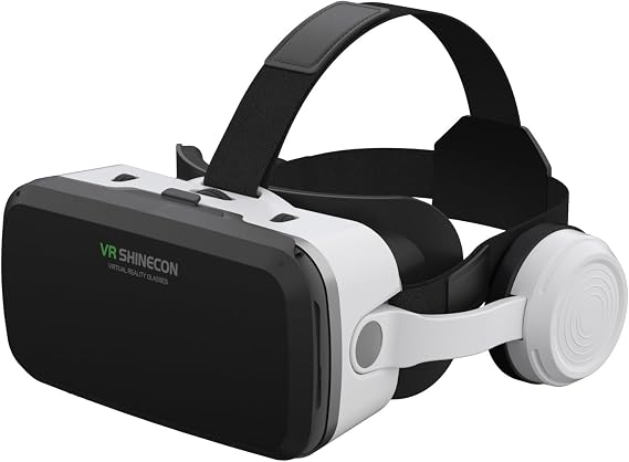 Virtual Reality VR Headset for iPhone 16 15 14 13 Pro Max Plus Samsung Galaxy S24 S23 S22, VR Goggles Glasses with Remote VR Set for Adult Kid Movie Video Game Play