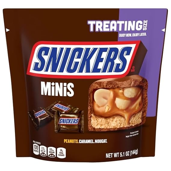 Snickers, Minis Bar Treating Size, 5.1 Ounce