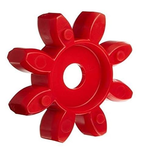 Lovejoy 62075 Size CJ 65 Curved Jaw Coupling Spider, Urethane - 95 Shore A, Red, 8320 in-lbs Nominal Torque, 4250 rpm Max Rotational Speed