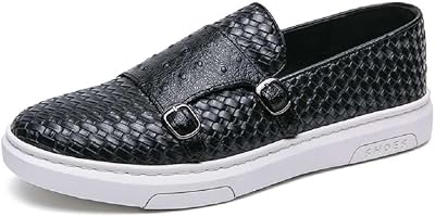 Mens Loafers Premium Canvas Casual Walking Shoes Soft Comfort Slip On Driving Shoes