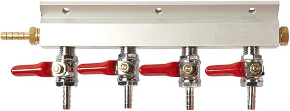 Four Way Compressed Gas Manifold Multi Gas Line Splitter