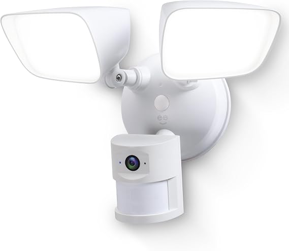 Geeni Lighthawk Smart Floodlight Camera, 3MP Ultra-HD Video, 1800 Lumens