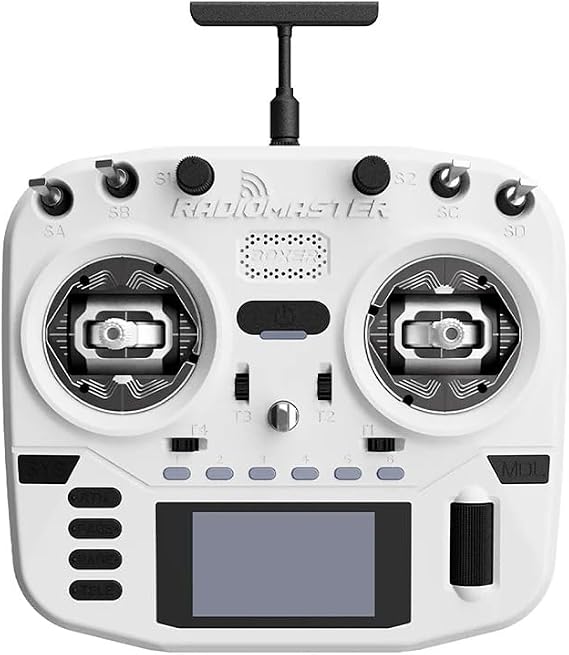 RadioMaster Boxer Crush EdgeTX 2.4G 16CH Remote Controller ELRS with AG01 Hall Gimbals (White)