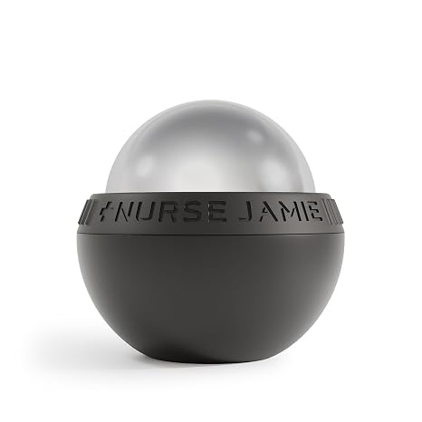 Nurse Jamie Super-Cryo Massaging Orb Stainless Steel Roller for Face & Body Long-Lasting Cooling & Warming Therapy for Circulation, Recovery & Tension Relief