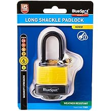 Fort Knox 77009 40 mm Long Shackle Weather Resistant Padlock, Yellow