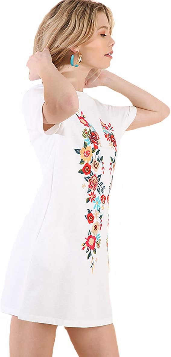 Umgee Boho FallWinter Please! Embroidered French Terry Cover up by Day Dress by Night