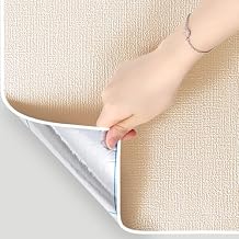 Thermal Insulation Wall Sticker Self Adhesive Wallpaper Cold-Proof 3D Soundproof Wall Panels Peel and Stick Insulated Foam Wallpaper 6MM Thick for Livingroom Bathroom(White,50 x 280 CM)