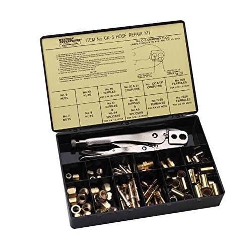 Western Enterprises CK-5 Other Hose Repair Kits, FittingsCrimping ToolFull Color LabelDescription Chart, 0.5 Length, B-Size
